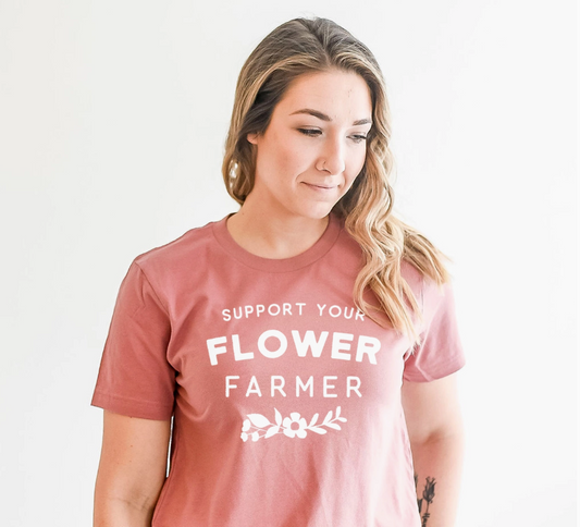 Support Flower Farmer Tshirt