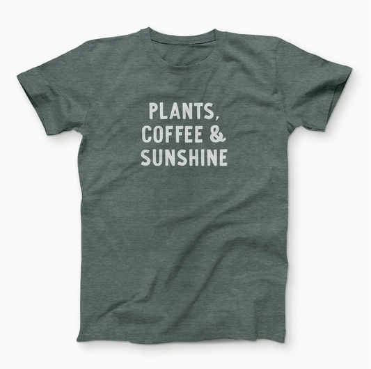 Plants Coffee Sunshine Tshirt