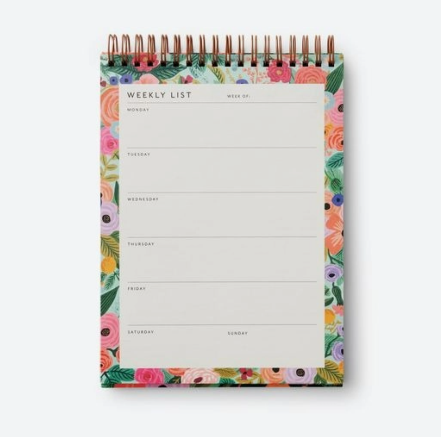 Rifle Paper Garden Party Weekly Planner