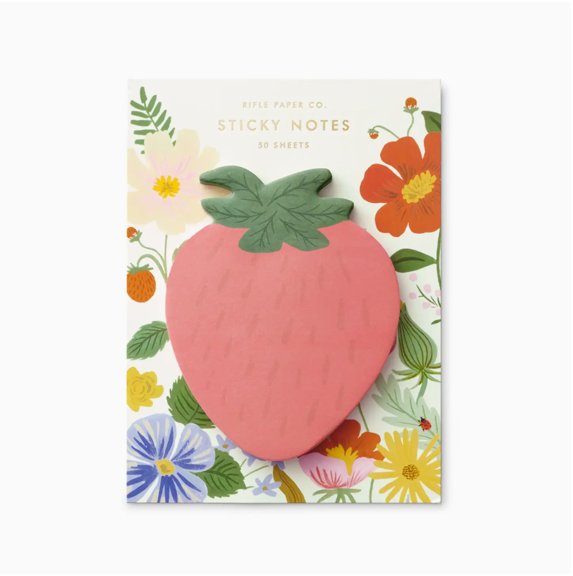 Rifle Paper Strawberry Sticky Notes