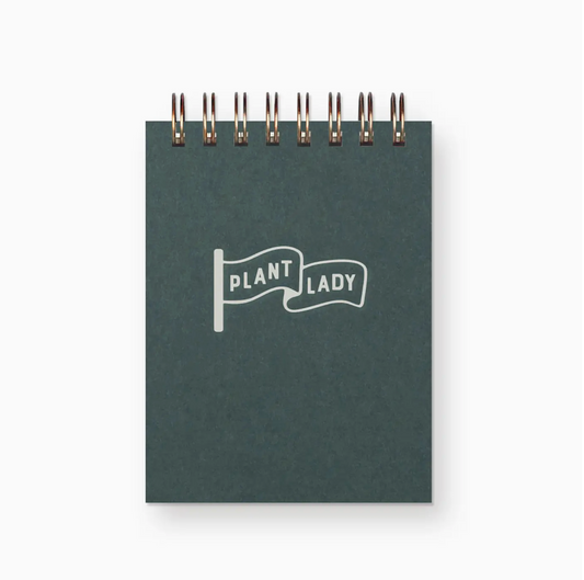 Ruff House Mini Jotter Notebook Plant Lady Dark Green