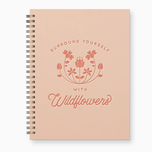 Ruff House Wildflowers Lined Spiral Journal